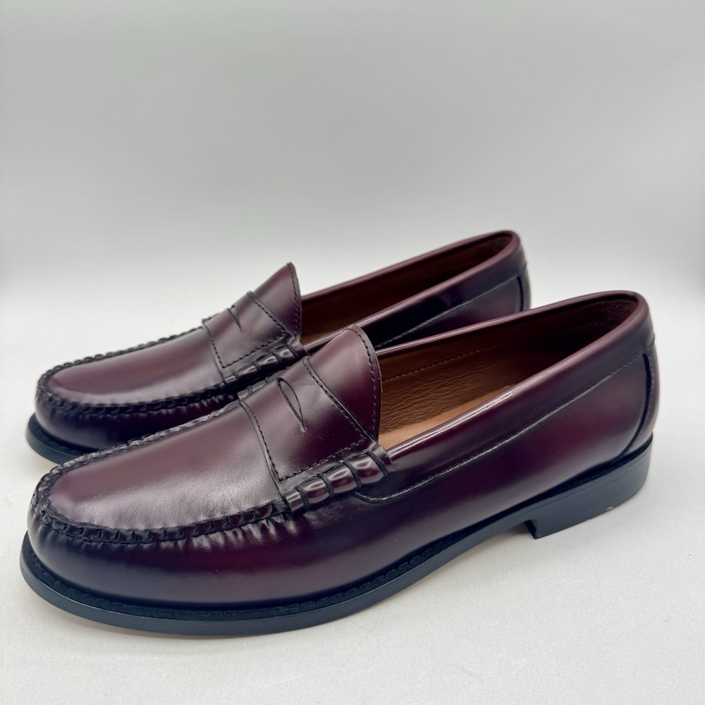 J. Crew Loafers Men's Size 10.5 Wine Leather Burgundy
